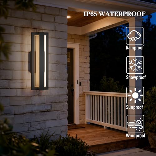 15 Inch Aluminum Modern Outdoor Wall Lights Sconce