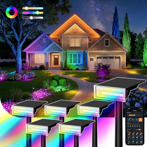 Smart Solar Spot Lights Outdoor (6 Count)