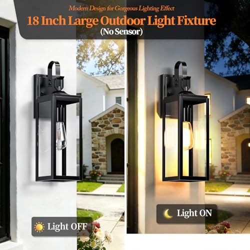 18'' Large Outdoor Wall Lights 2 Packs (2 Count)