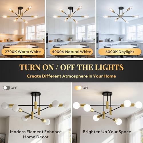 Modern Sputnik Chandelier