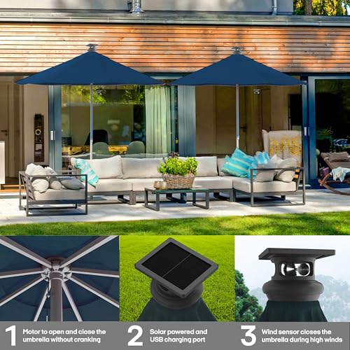 Height 2 Series Motorized Patio Umbrella
