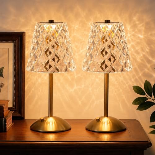 2 Pack Rechargeable Cordless Table Lamp