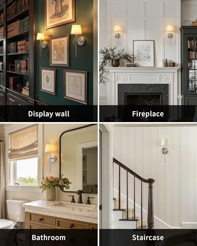 Cordless Small Wall Sconce Set of 2 (2 Count)