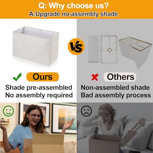 21" Set of 2 Table lamp with USB A+C & AC Outlets (2 Count)