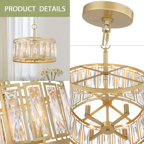 Gold Crystal Chandelier