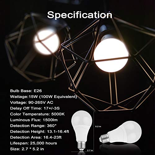 Radar Motion Sensor Light Bulb (2 Count)