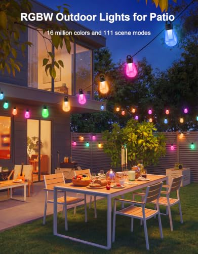 RGBW Outdoor String Lights 100ft (100FT)
