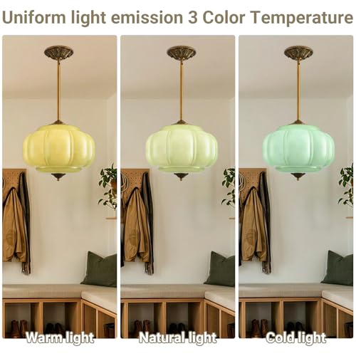 15 in Vintage Milk Glass Ceiling Light Fixture
