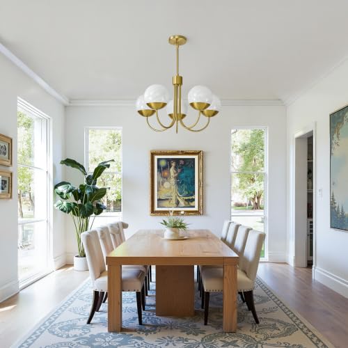 21.7" Modern Gold Chandelier