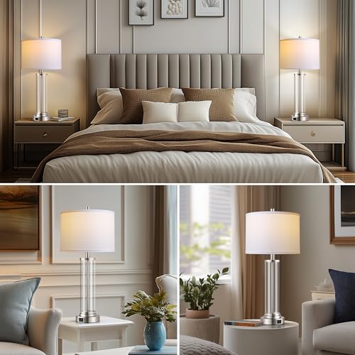 Glass Table Lamps Set of 2 (2 Count)