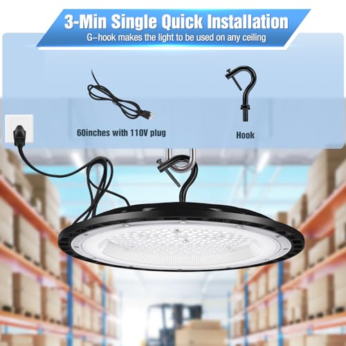 12 Pack 200W UFO LED High Bay Lights (12 Count)
