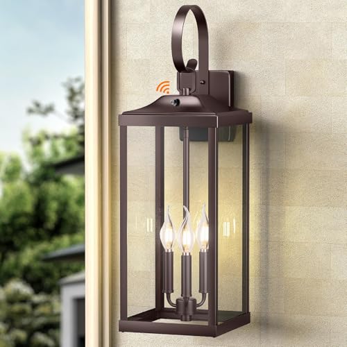 24" Extra Large Dusk to Dawn Outdoor Wall Lights