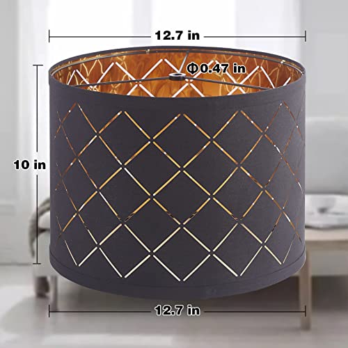 Black Lampshades for Table Lamp Floor Lamp (2 Count)