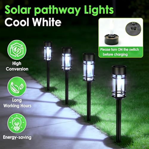 Solar Pathway Lights Outdoor (8 Count)