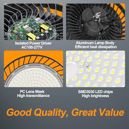 4Pack LED High Bay Light 200W (4 Count)