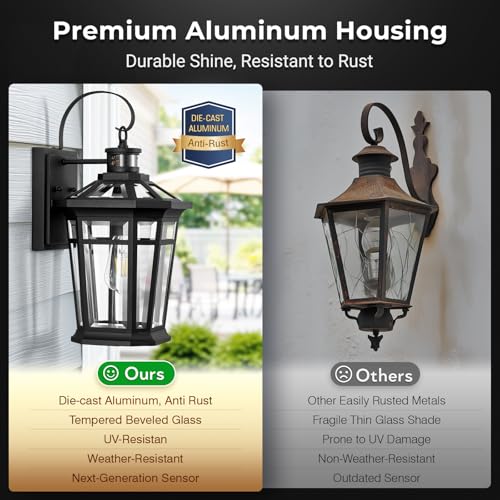 Motion Sensor Outdoor Light fixtures Wall Mount