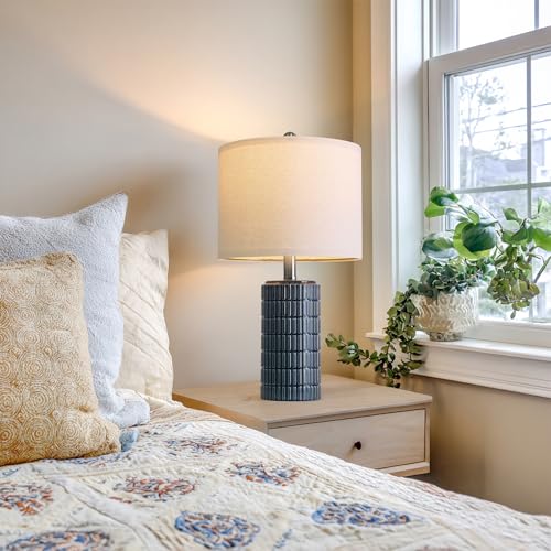 20.75" Small Blue Table Lamps (2 Count)