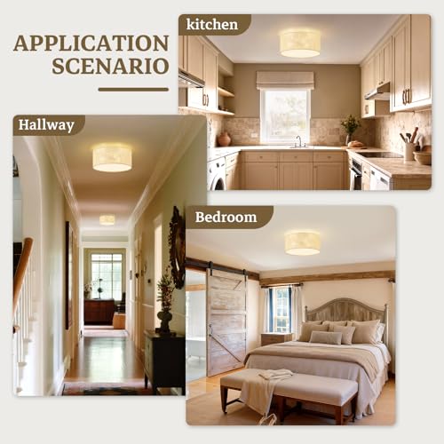 13Inch Boho Semi Flush Mount Ceiling Light