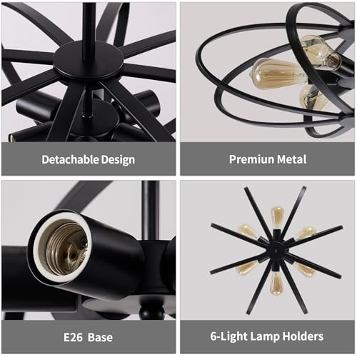 Semi Flush Mount Ceiling Light Fixture Chandelier 6