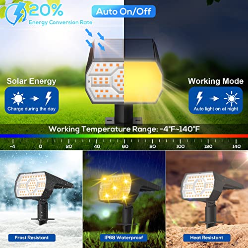 Solar Lights Outdoor Waterproof (4 Count)