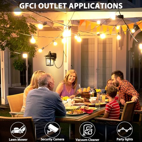 Porch Light with GFCI Outlet (2 Count)