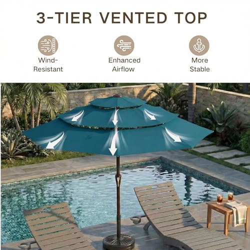 10ft 3 Tier Patio Umbrella