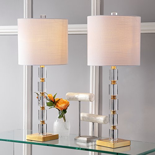 Claire Crystal Metal Lamp 28.5"