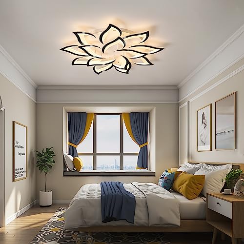 39.3" Modern LED Low Profile Flush Mount Ceiling Light