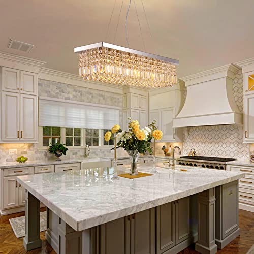 8 Lights Modern Crystal Chandeliers