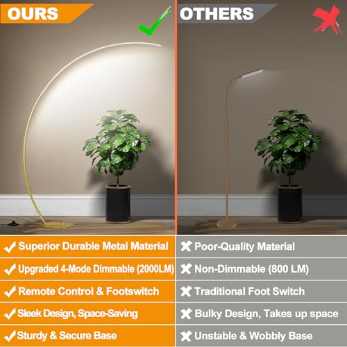 Dimmable LED Floor Lamp with 3 Color Temperatures