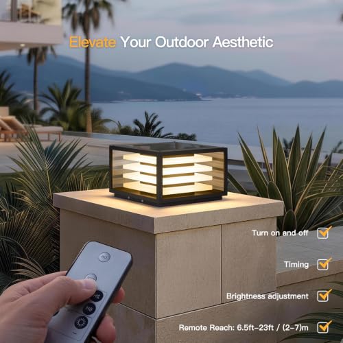 11.8'' Solar Post Lights Outdoor