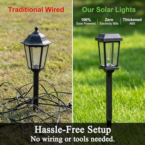 12 Pack Solar Lights Outdoor (12 Count)