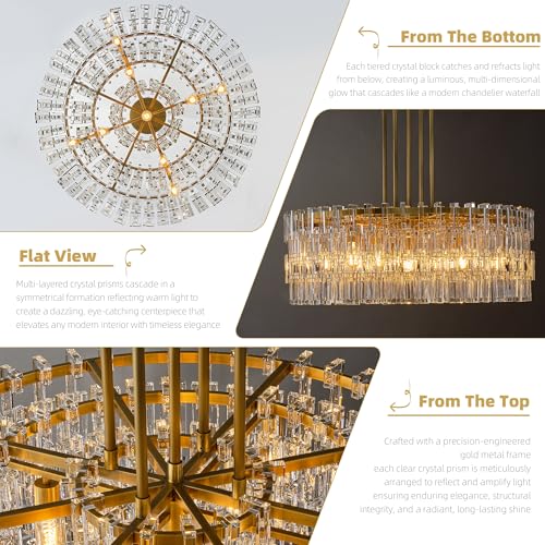 36 Inch Round Crystal Chain Single