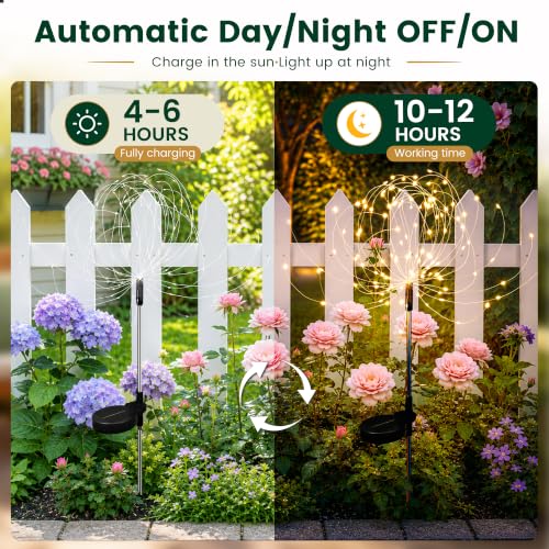 Solar Garden Lights Outdoor (2 Count)