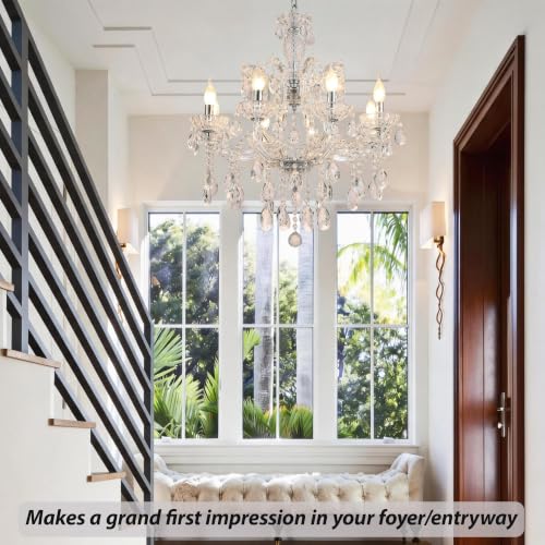 8 Light Maria Theresa Crystal Chandelier