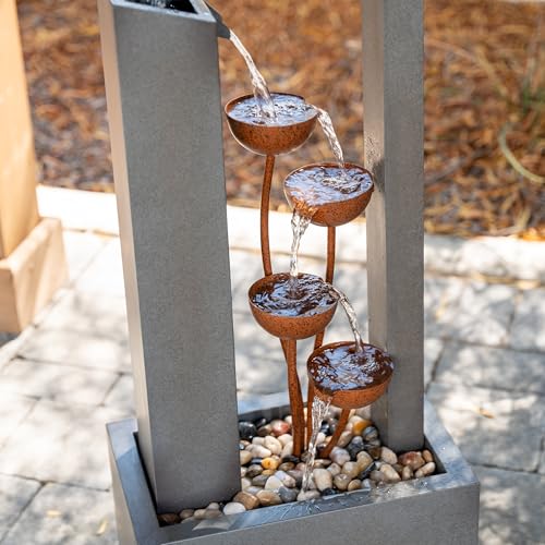 38 Inch Freestanding Sculptural Metal Multi