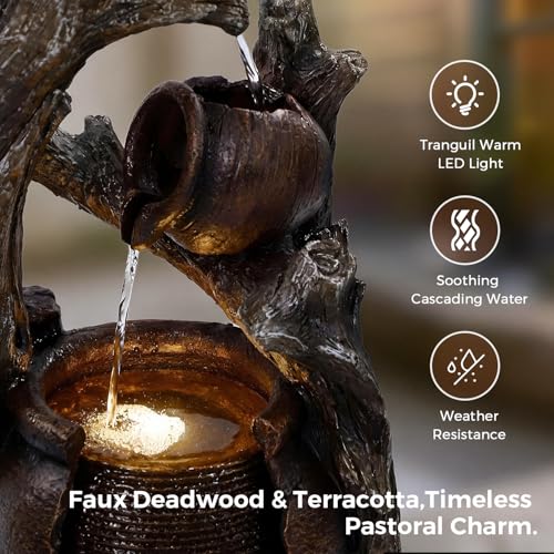 32" H Outdoor Water Fountain