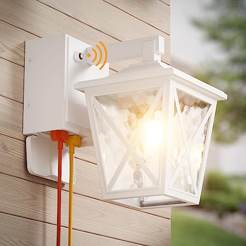 Porch Lights with GFCI Outlet Aircraft Grade Aluminum Alloy