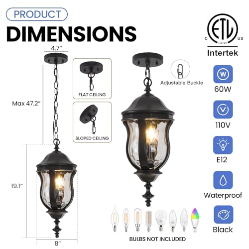 Large Outdoor Pendant Light