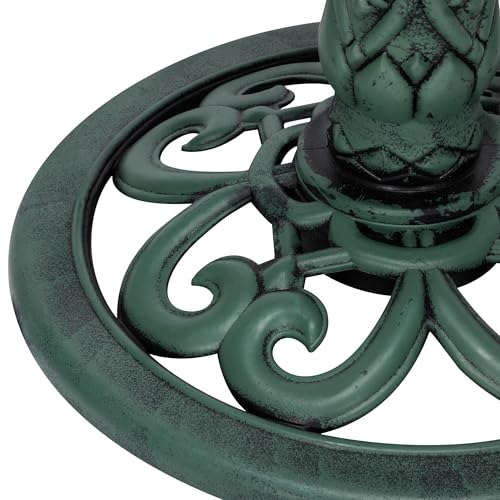 35" Tall 3 Tier Outdoor Pedestal Water Fountain