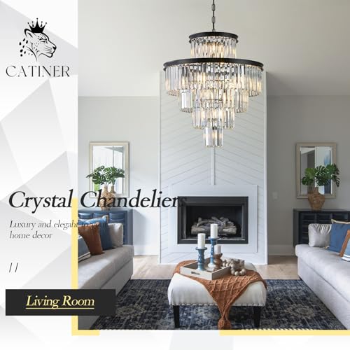 24" Modern Crystal Chandeliers