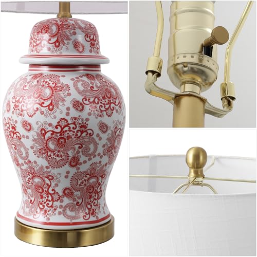 Ellis Chinoiserie Ginger Jar Table Lamp 29.5"