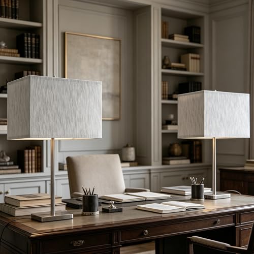 Medium Rectangle Lamp Shades Set of 2 (2 Count)