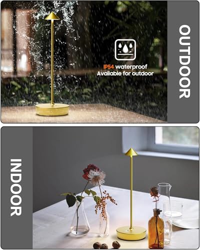 Cordless Table Lamps Rechargeable 6000mAh Battery Operated LED Desk Lamp (2 Count)