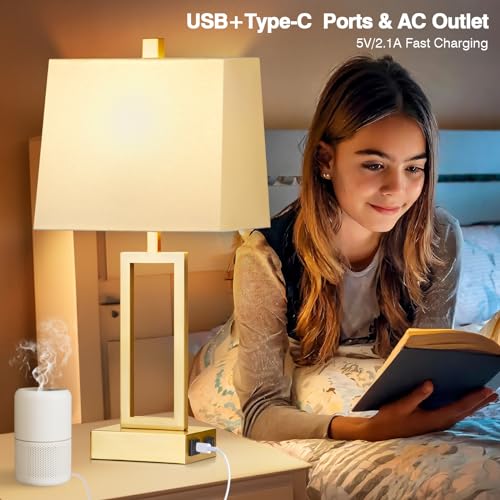 23.5" Touch Control Table Lamps Set of 2 (2 Count)