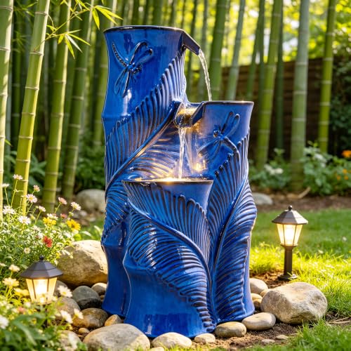 Autodaya 25" Tropical Outdoor Fountain