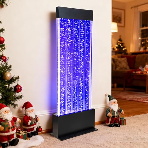 APP Controlled Freestanding Bubble Wall Fountain with Color