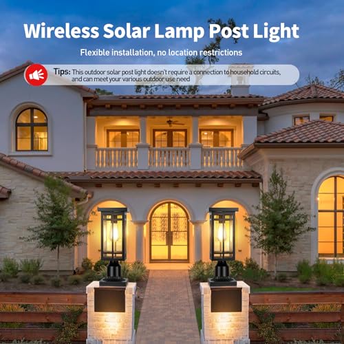14'' Outdoor Solar Post Light
