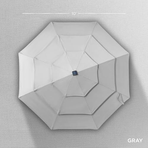 10ft 3 Tier Solar Patio Umbrella