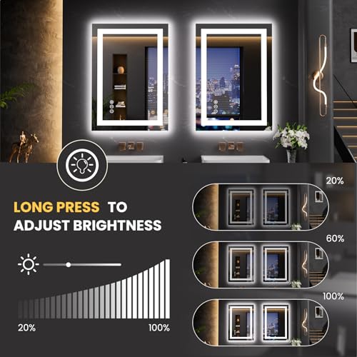 20"X28" LED Bathroom Mirror with Lights